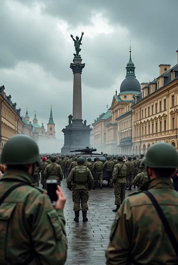 Russian army with serbian army ocupated kiev