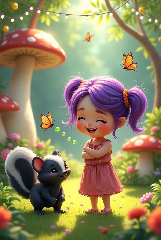 girl fart, shit, skunk girl