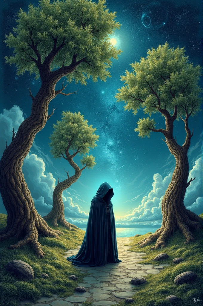 Create a strange and mysterious drawing for me