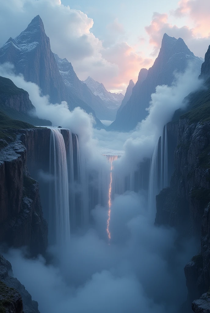Would it be possible to create a sense of upside down smoke fall like water