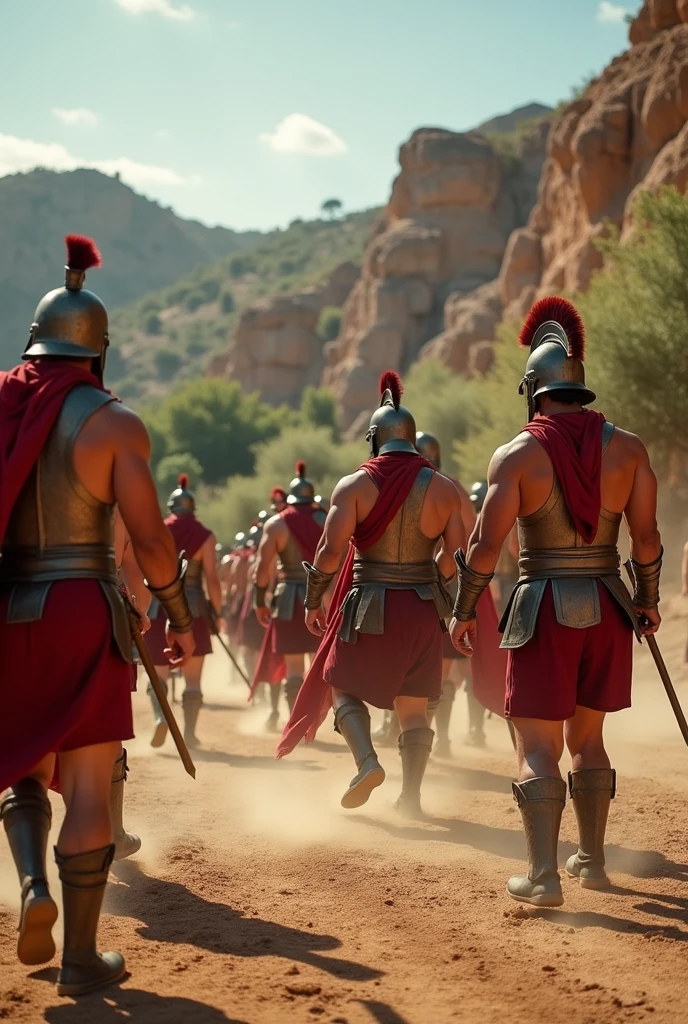 Spartans training