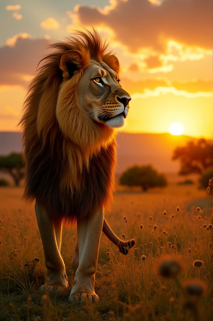Lion with Robert 4k image