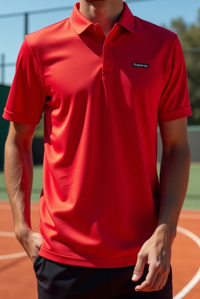 men's and women's polo shirts, tighter style, white, with the word "Disparada" in small letters in the upper corner (near the chest). They are red in color. They are made of light and breathable fabrics, suitable for both casual use and light physical activities. They are tennis-style clothing.
Cut: Slim fit, for comfort and a modern fit.
Finish: Fine finish on the sleeves and hem of the shirt, with a small (2 cm) side slit for an extra touch of style.