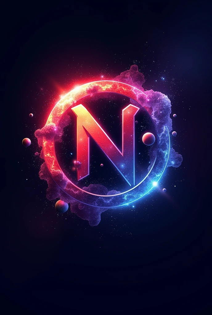 The logo for an esports team named Nexus, related to space with red, purple and blue. 