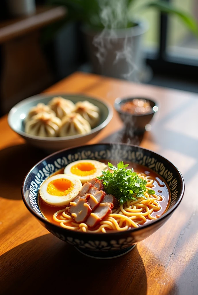 ramen　dumpling　photograph