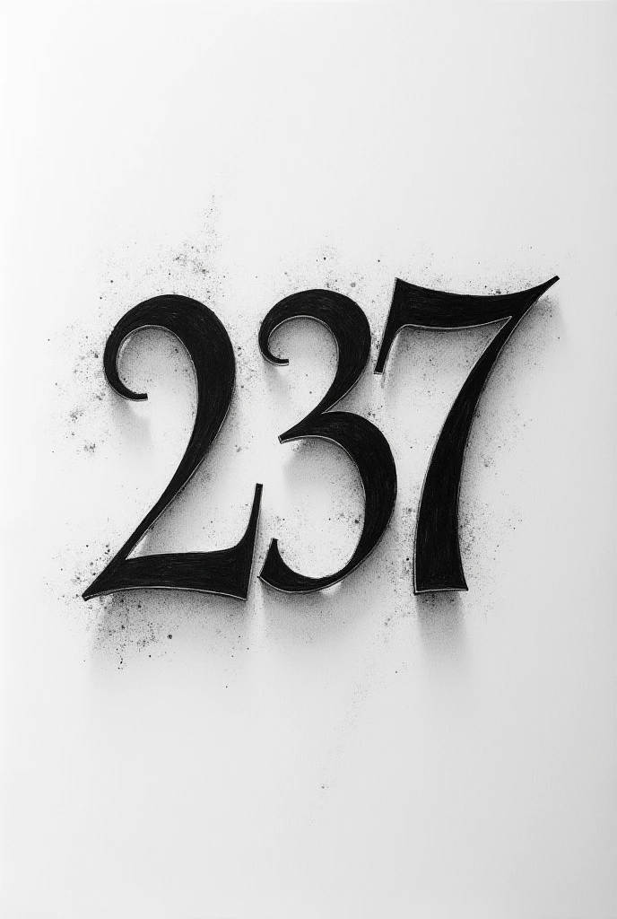 Number 237 in graphite form
