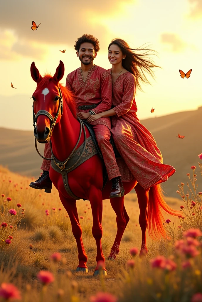 The names Aldair Jose and Dair Jose are on top of a red mule.