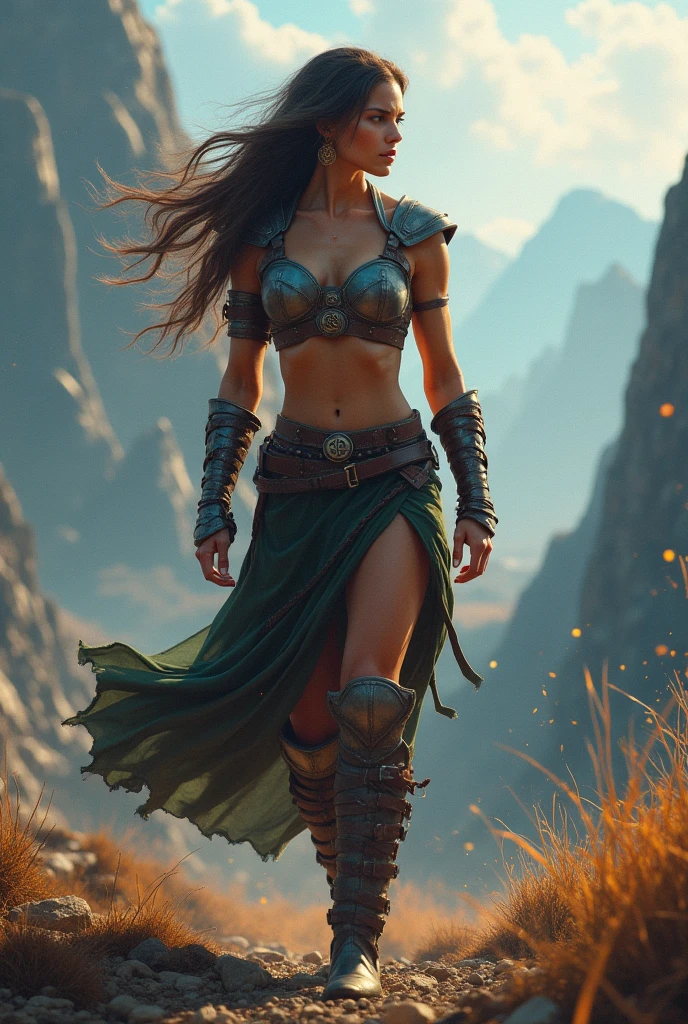 RPG woman nearly naked with very few clothes