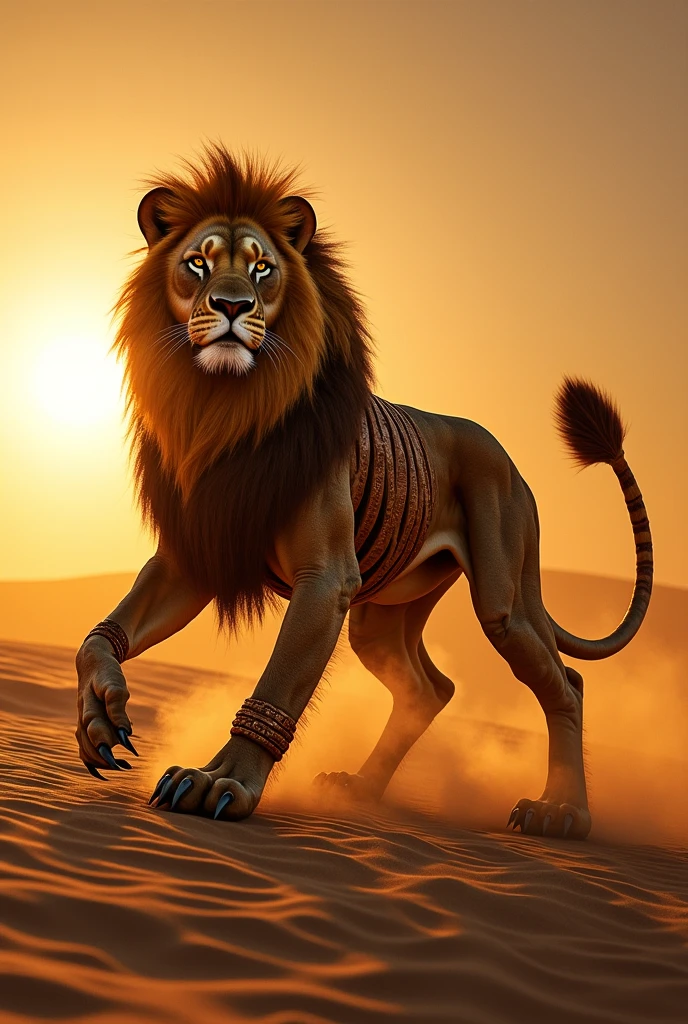 Hybrid of lion and scorpion