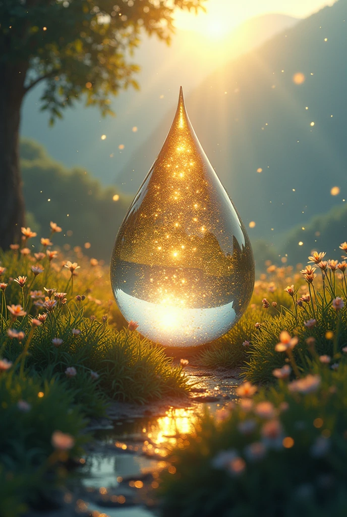 A drop carrying the magic of the clouds, the brightness of the sun and the freshness of the water, bringing life to all the places where he went.