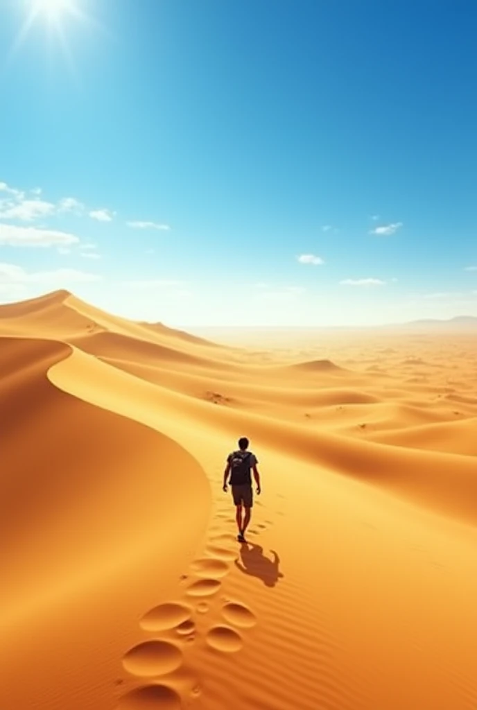I walk through the desert 