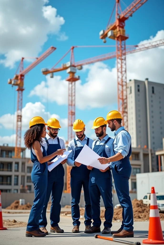 a group of people conducting an inspection