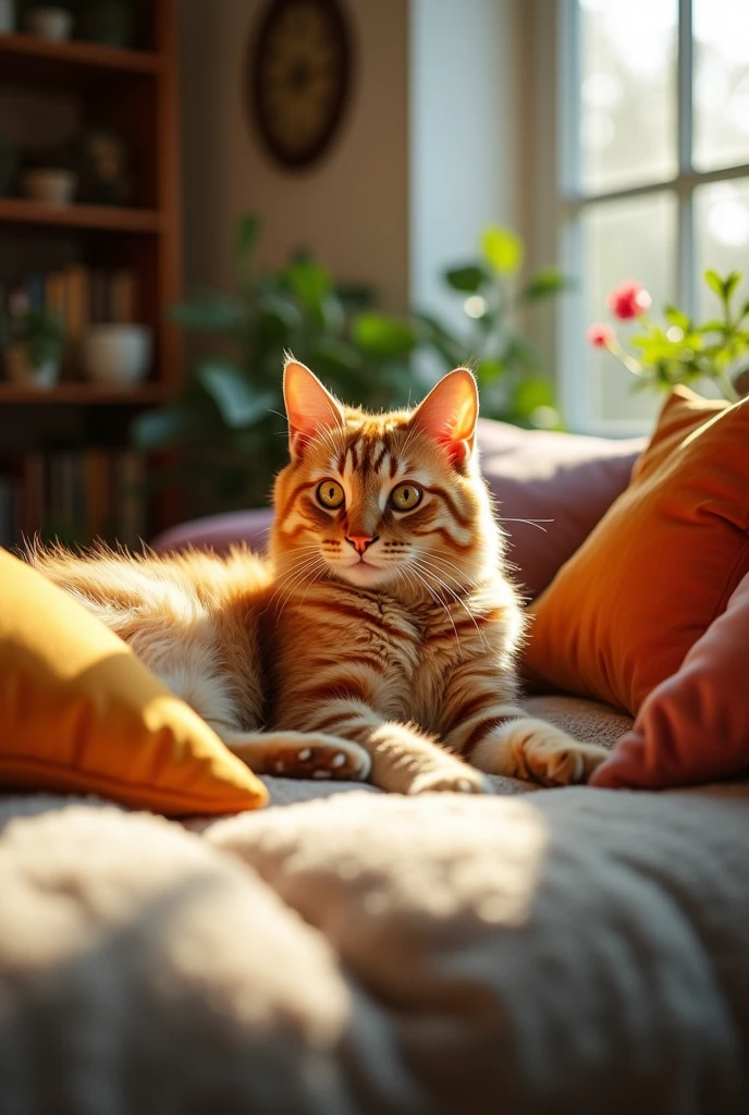 Golden tabby cat