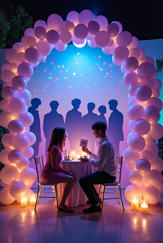 BTS themed proposal decoration