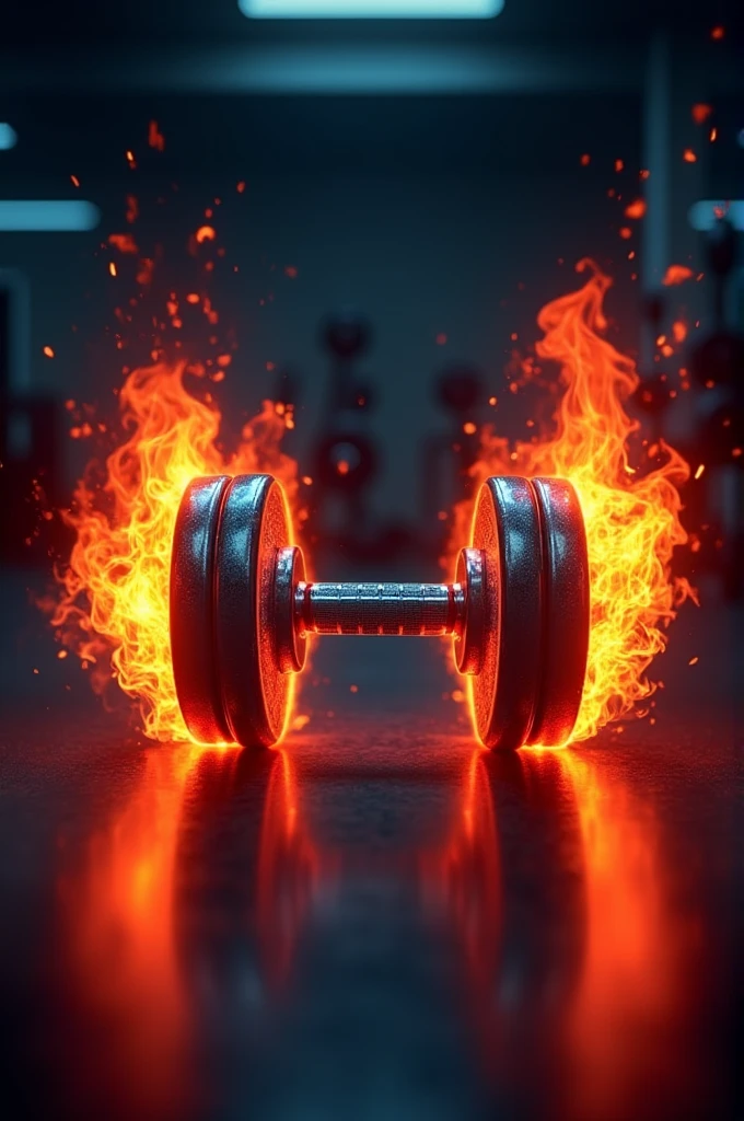 Dumbbell flame design