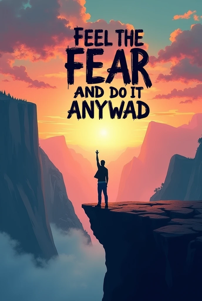 Create a wallpaper with text = Feal The Fear and Do It Anyway
