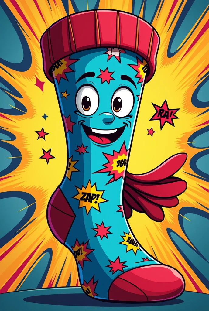 Icon for a brand that sells comic socks