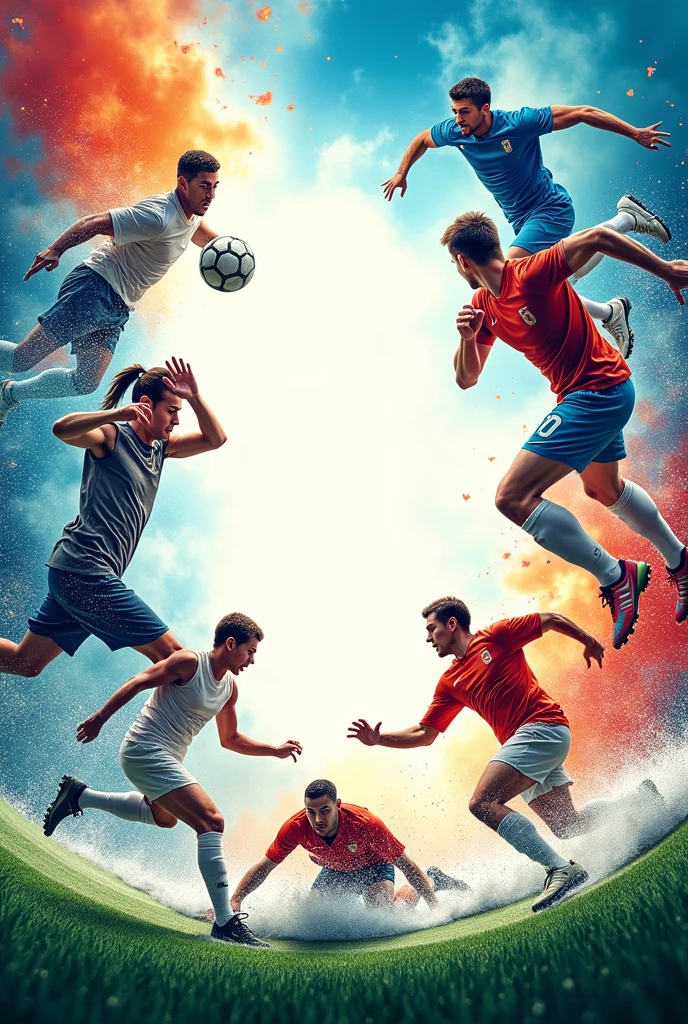 Cool background having image of all sports leave some space for writing