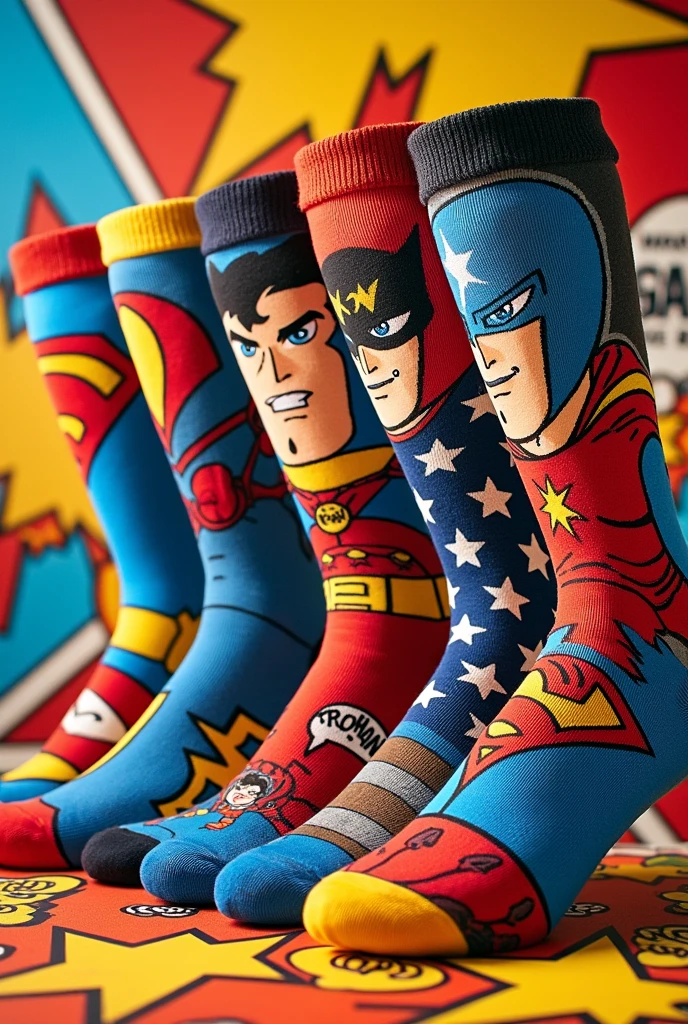 modern comic socks