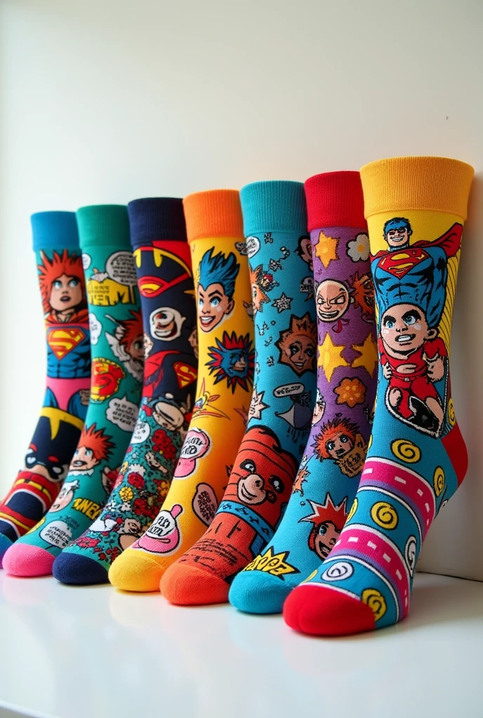 modern comic socks