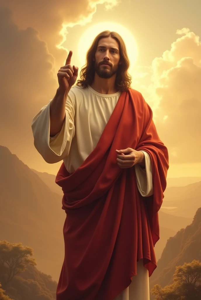 Jesus Christ pointing his finger at you