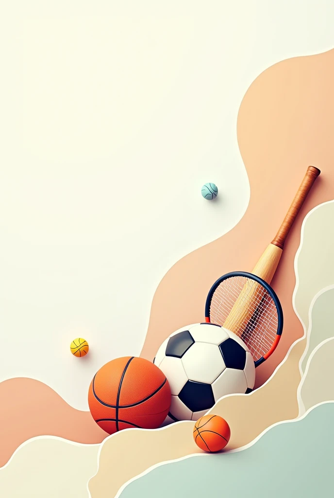image of different sports leave some space for writing
Use less colour option not black and white