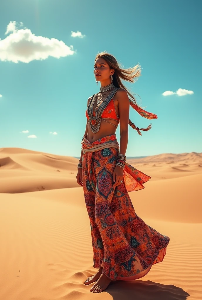 modern gypsy arabic in the desert