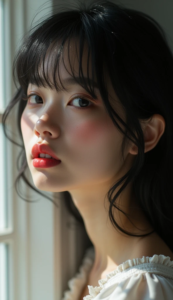 {{{{{3,318 trillion pixels high resolution, nsfw, vivid filter, Photoshop curved her waist and hip line her lip color pretty weeping copiously Clear veins of tears running down her cheeks, When her brain is accessed and rewritten to virgin and she'll be ashamed, her face and her cried vein of tears running down and moaned, Realistic scenery and lovely nudity Japanese girl in a romantic Cylindrical crystal sparkling herbarium filled with flower oil, Turn her head to the other side turn her on her back, and fuck her from behind, thicken the lips look pretty, Her fluffy skin and curvy back, Boobs are fluffy and bouncy, Tits that get rounder bigger}}}}}, {{{{{She's ashamed because she's been remade into such an erotic body but her face is still a girl, When her herbarium was filled with hormone oil and her body was made into a white fluffy body she was so cried tears running down and moaned and climaxed, The curves of her body when she climaxes are lovely, frills cute pajama, As her shame is amplified, she becomes more and more cried vein of tears running down and moaned of her gestures}}}}},{{{{Cuteness preserved forever shining in exchange for life from her, her beautiful slender underbust, an fetish for neck, curvy her back, her clearer nip line from underbust to hips, gloomy straight black long wig, thick vivid lips}}}}},{{Extremely detailed}}
