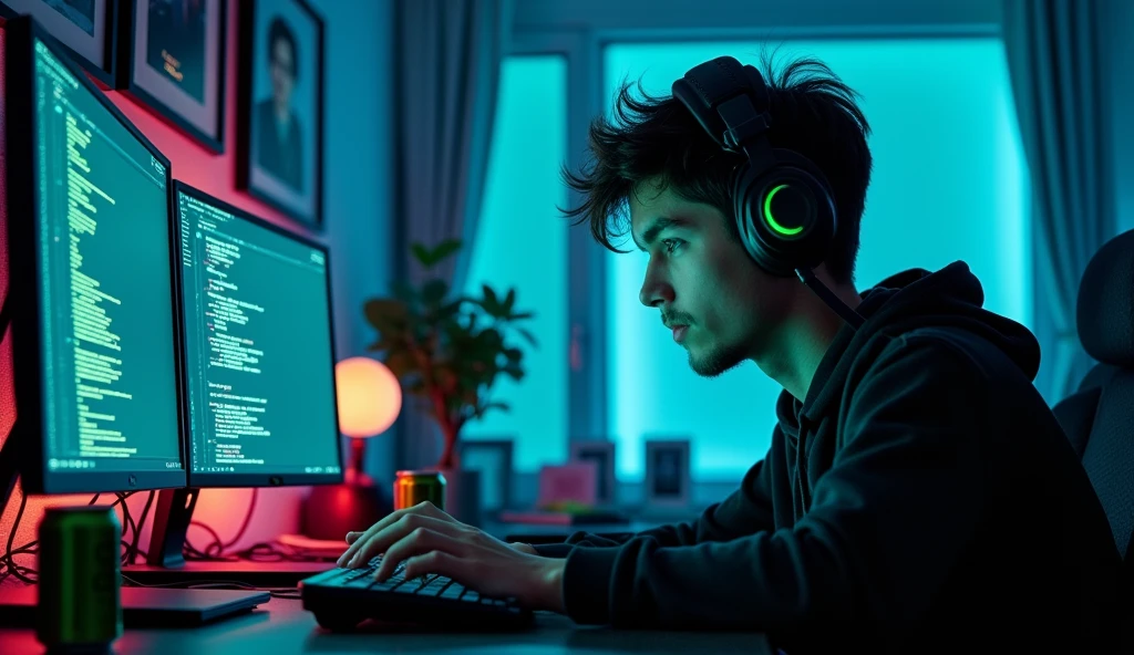 apartment, younger brother hacker

