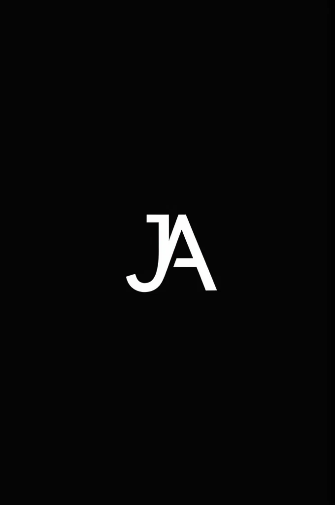 A very beautiful logo with a black background and the initials Jean Alan, please make it beautiful 