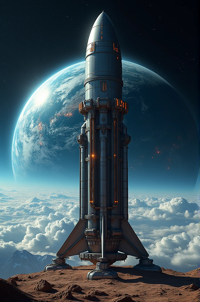 I want a nuclear bomb weapon and and background is like a Earth