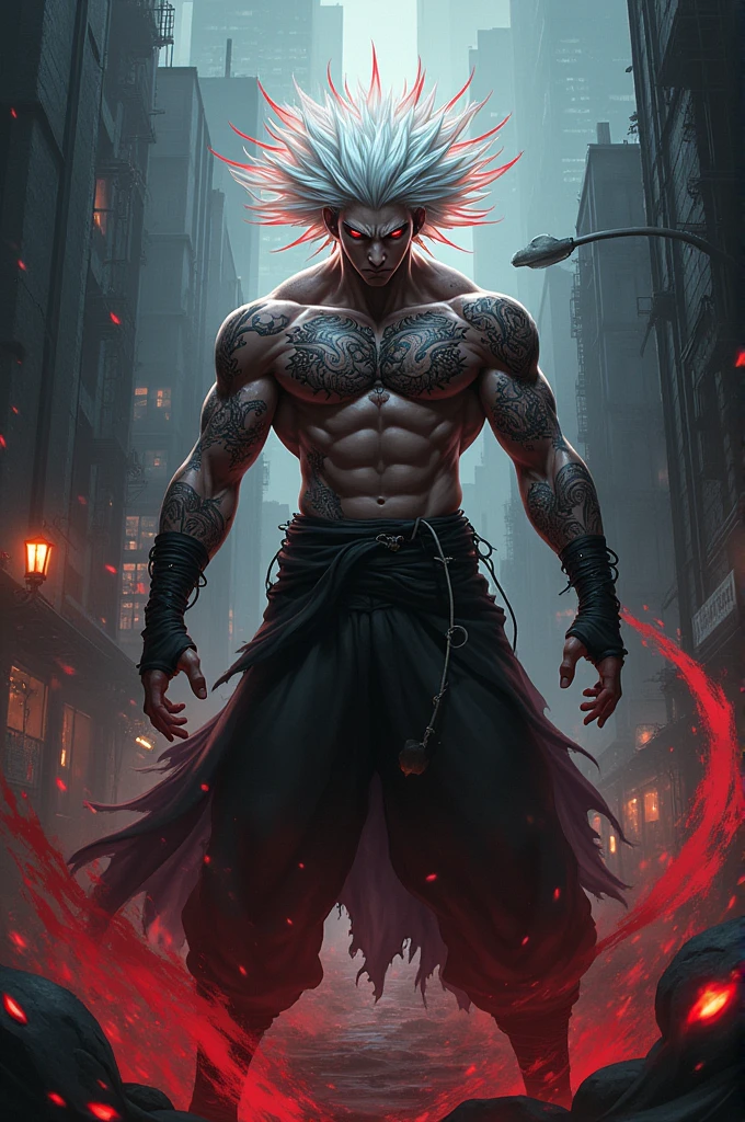 Image of Ryomen Sukuna from the anime Jujutsu Kaisen