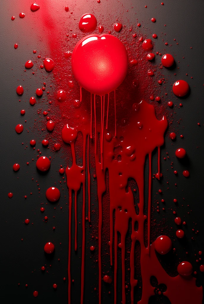 blood stains, scattered throughout the frame of a canvas, but that I see it. That is, the whole canvas, the whole image.