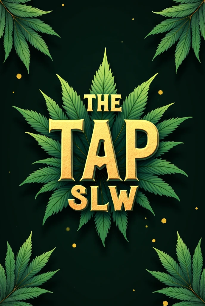 Generate an image for Instagram , where does the following text come from, the tap slw, in a concept like a marijuana dispensary logo and with cannabis influence