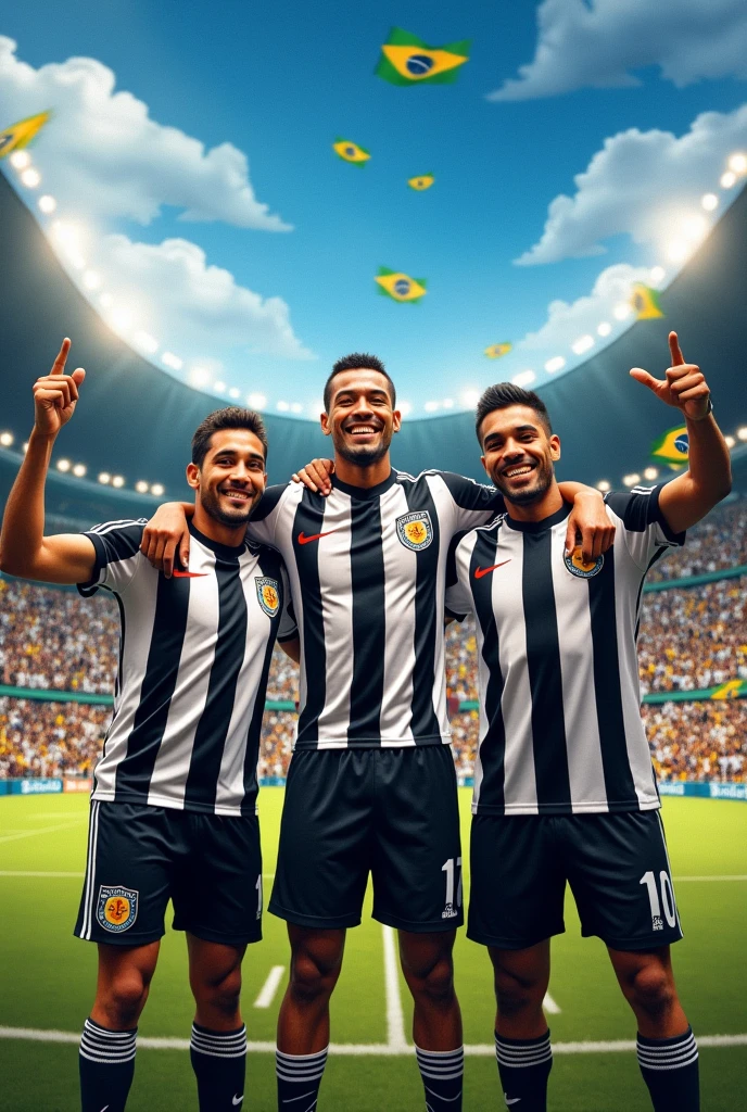Put Silvio Santos, Pelé, Roberto Carlos, and Raul Gil wearing the Vasco shirt.
