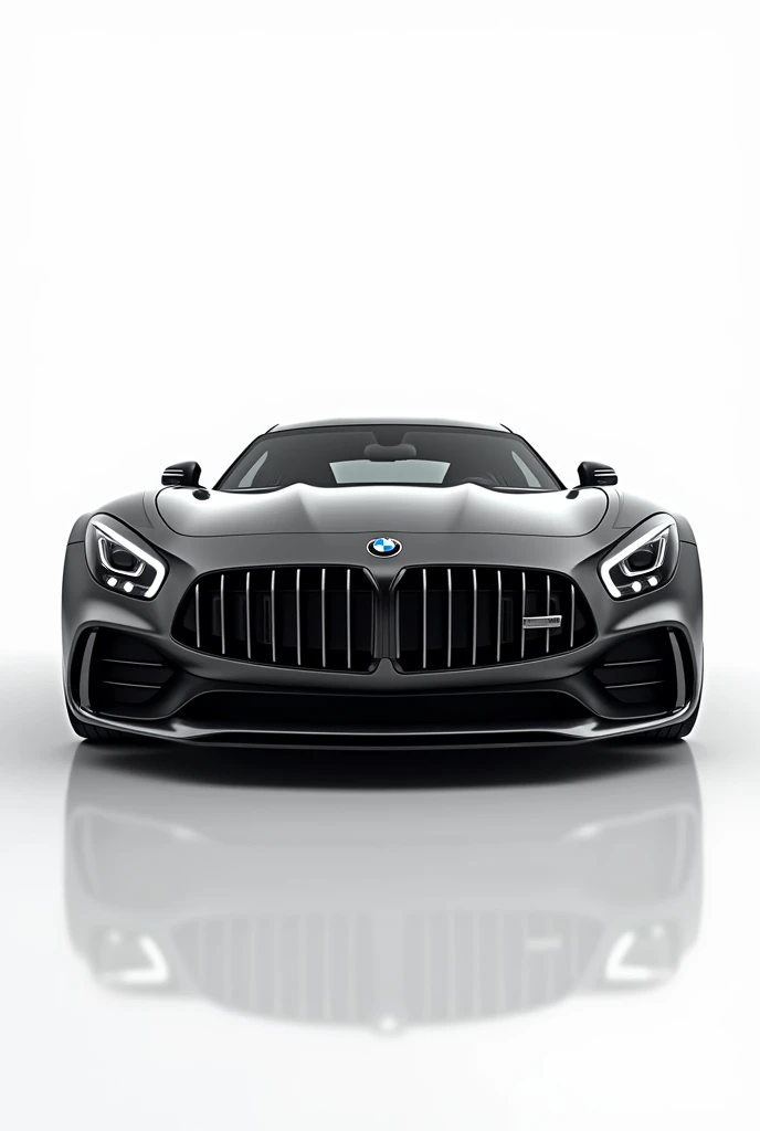 Black BMW car with white background 4k wallpaper
