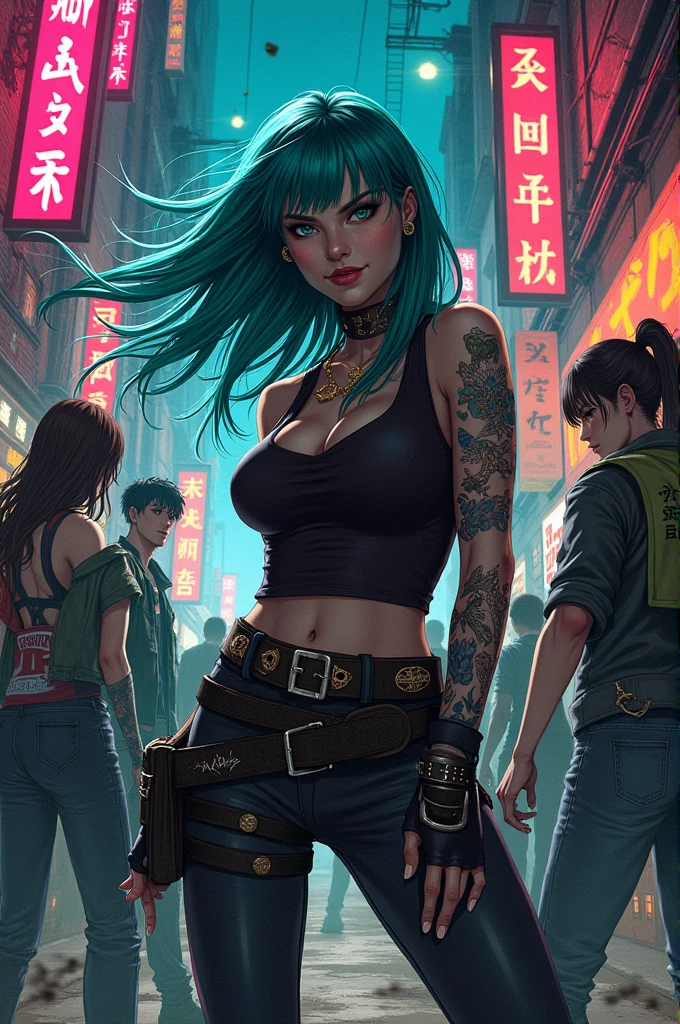 Characters from the Jinx manhwa
