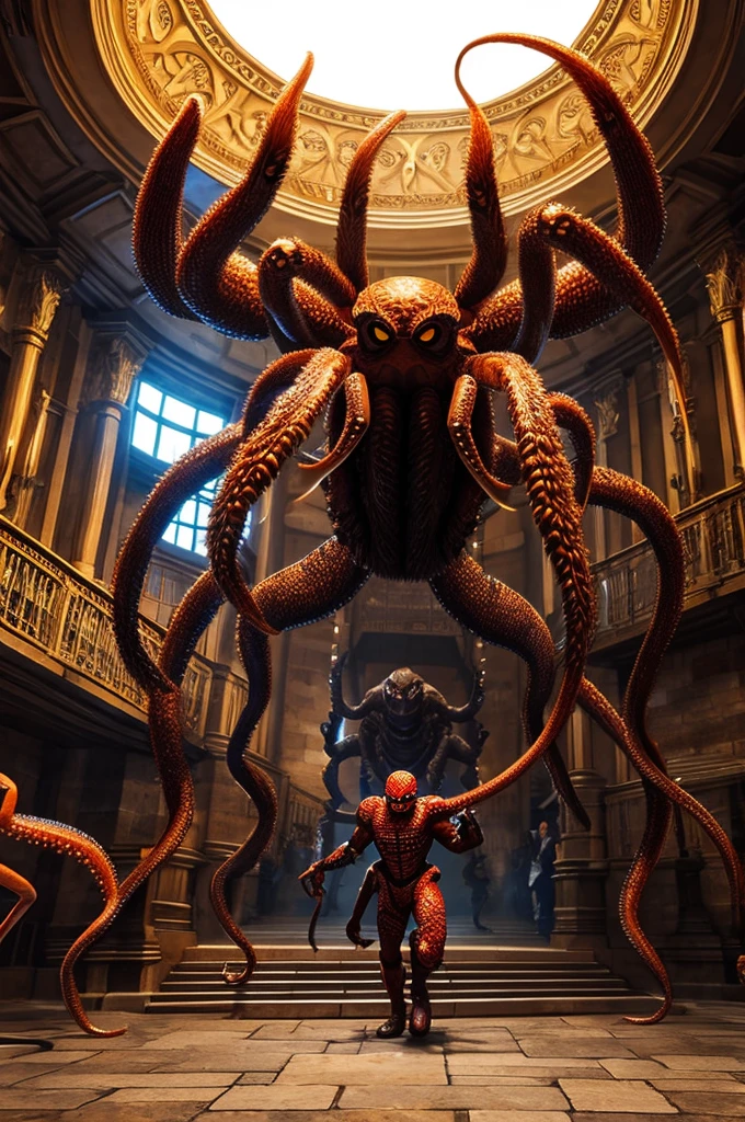 spider octopus scorpion giant monster