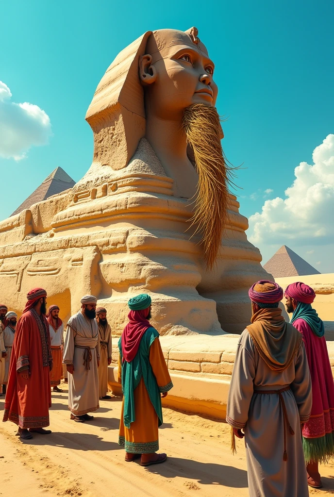An Arab community trying to put a beard on the sphinx
