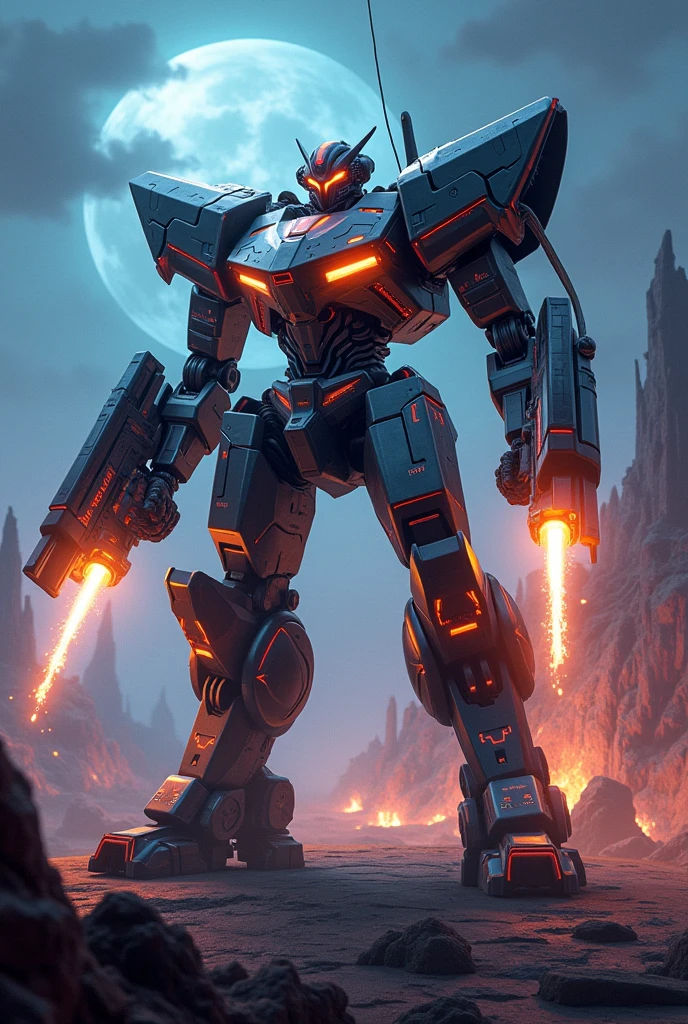 make a shooter mecha for a tower defense game