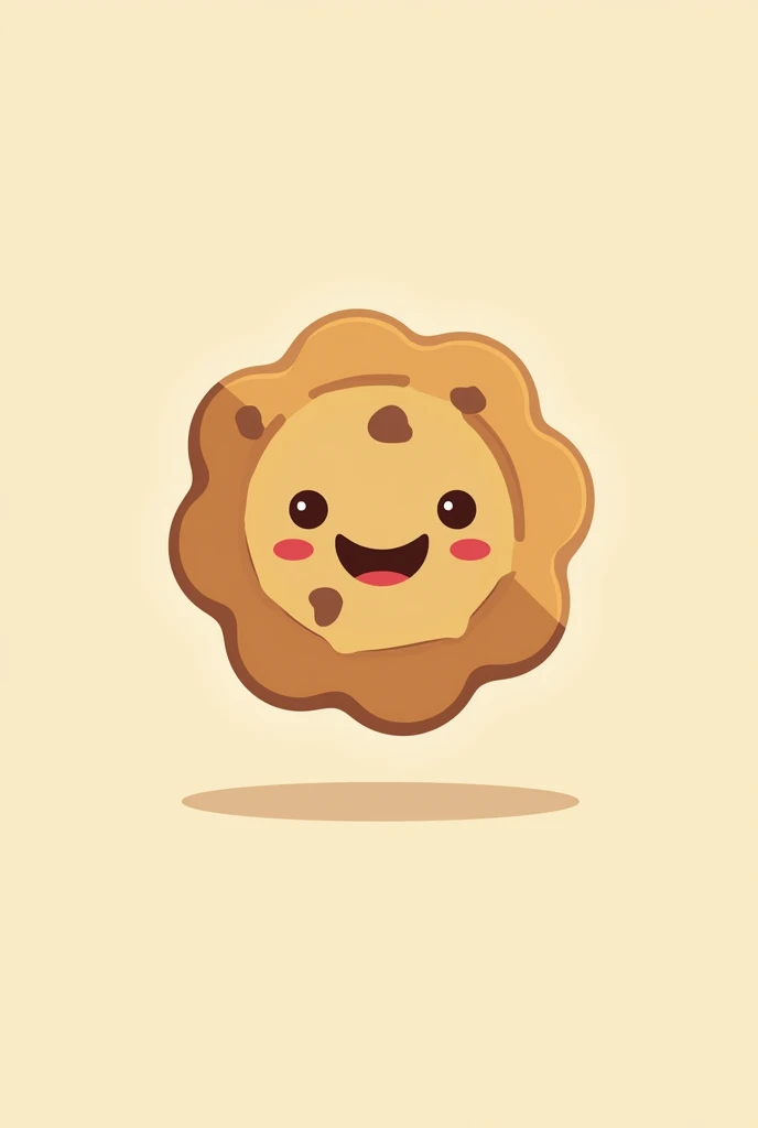 High Protein Cookie Logo, in a minimalist style, in logo style, only in lines, that a cookie appears there but without sprinkles on top but that it is more animated