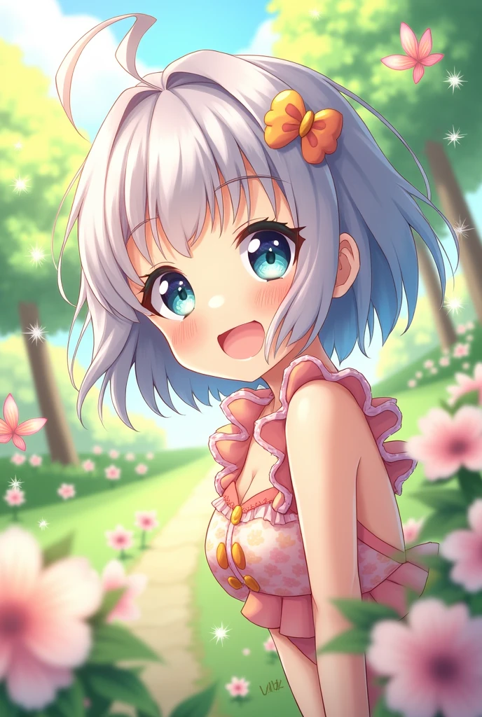 butt of a cute little anime girl 