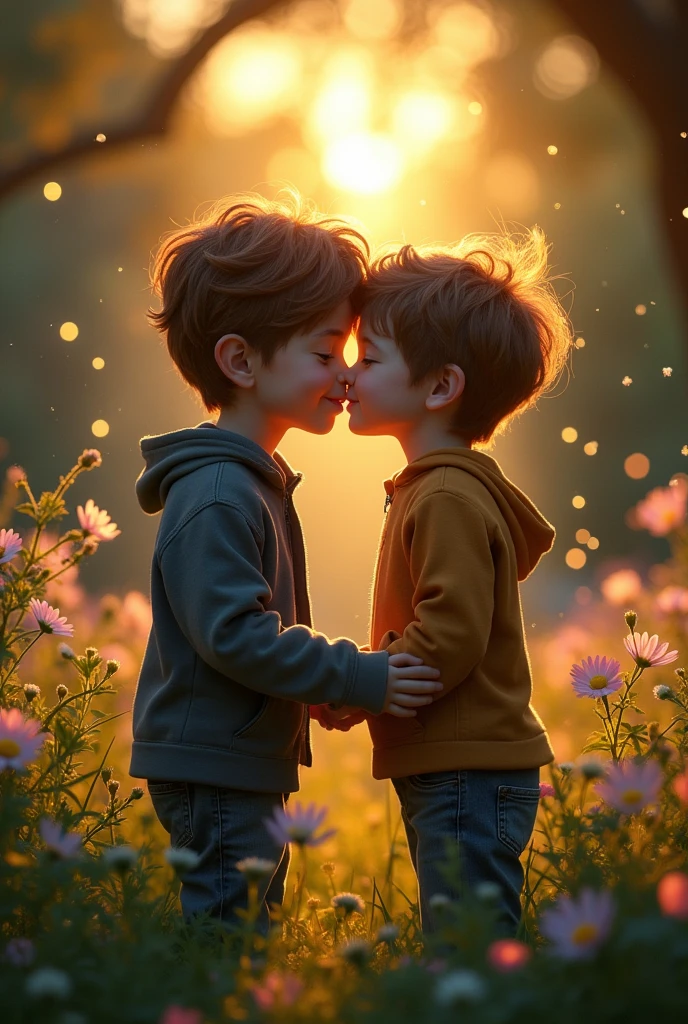 Make a boy kiss him