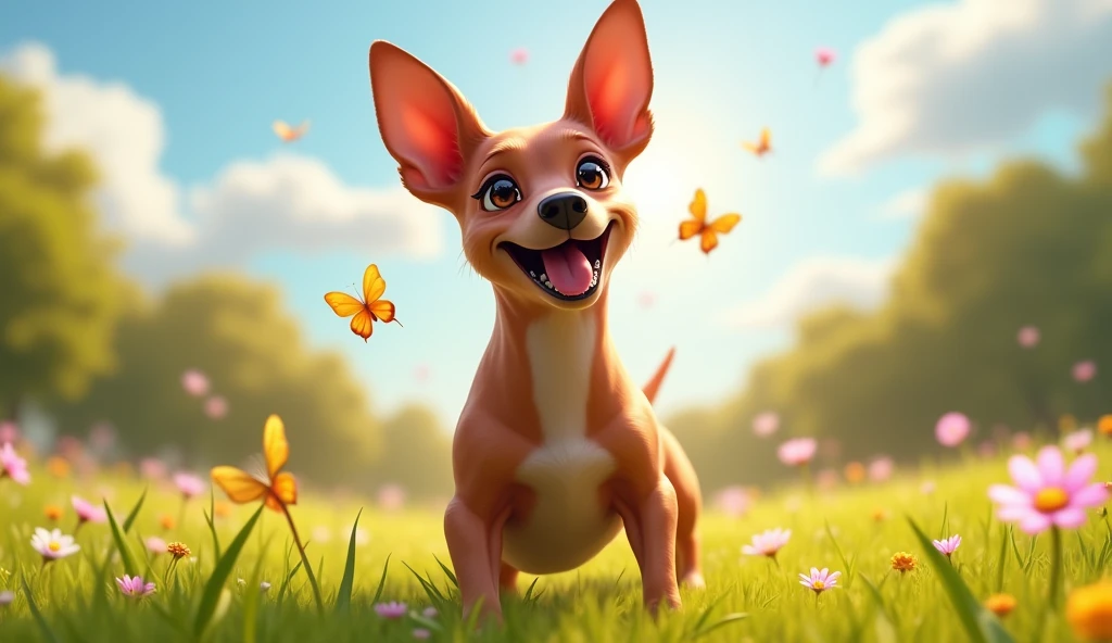 PINK PINSCHER SMILING