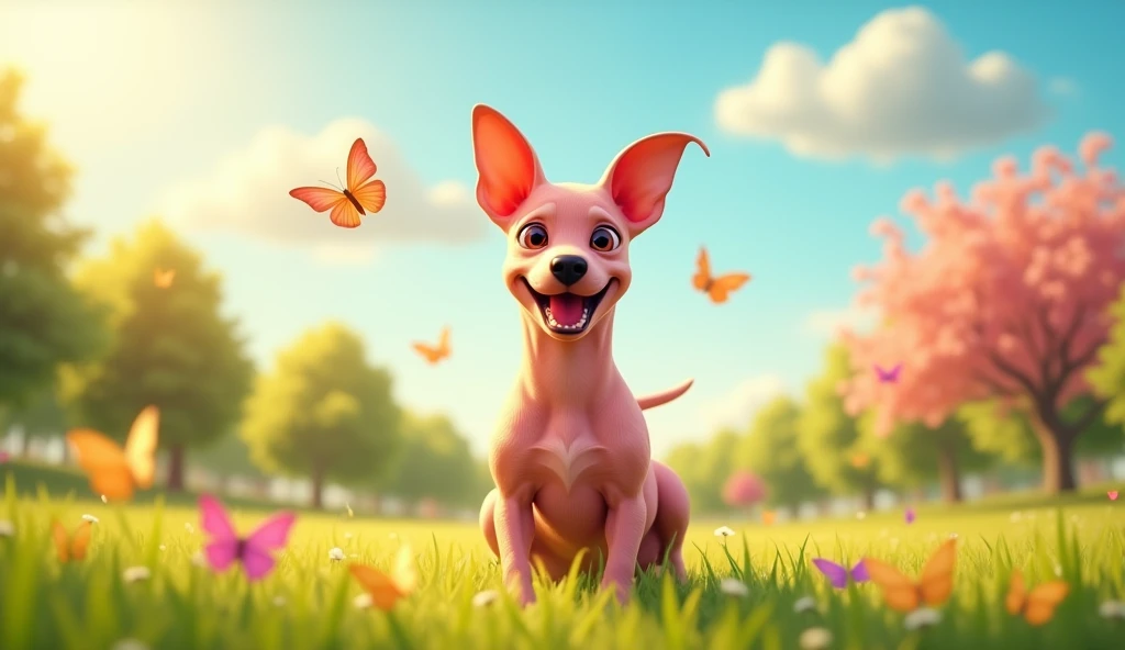 PINK PINSCHER SMILING