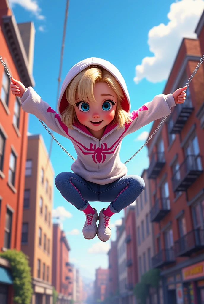 Animated Spider-Gwen as a child 
