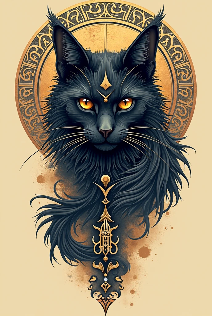 An image to tattoo where the miclan is represented
