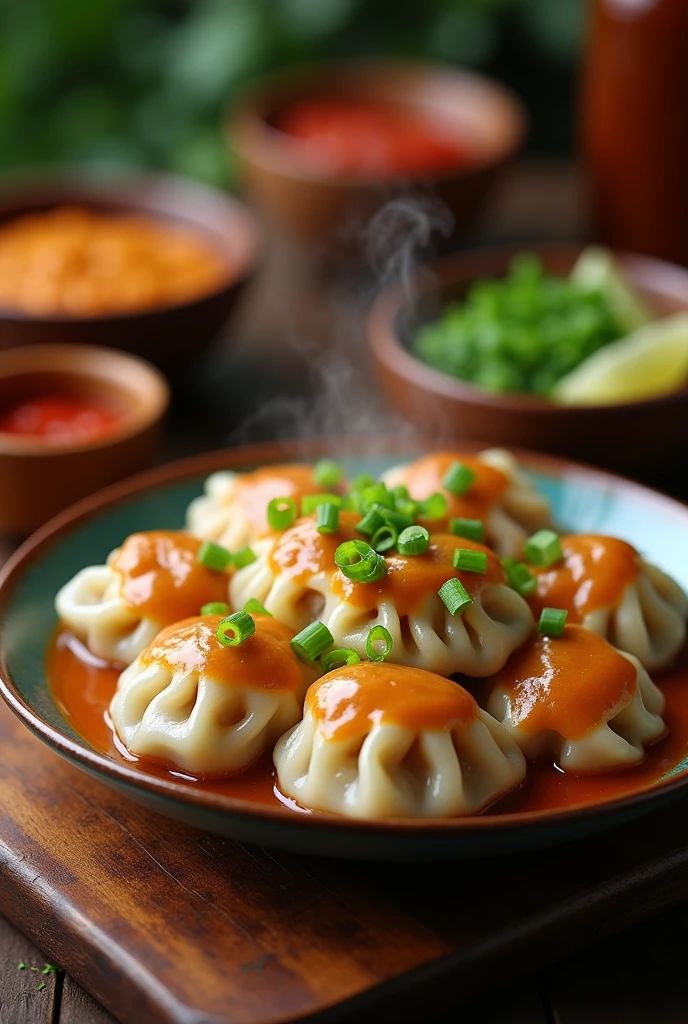 Make a simple concept for siomay bandung food photography product for gofood