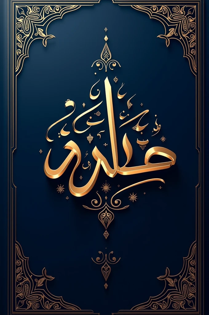 Calligraphy of the name wahyu in Arabic 