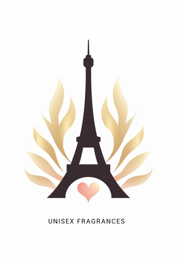 Design a logo for a unisex perfume website that features the Eiffel Tower.